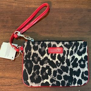 Coach Cheetah Print Wristlet